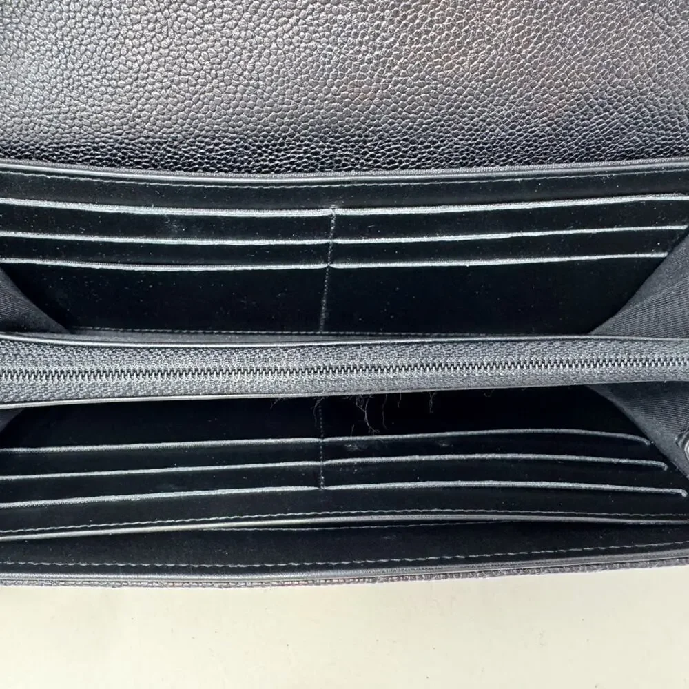 Chanel Chevron Boy Flap Long Wallet